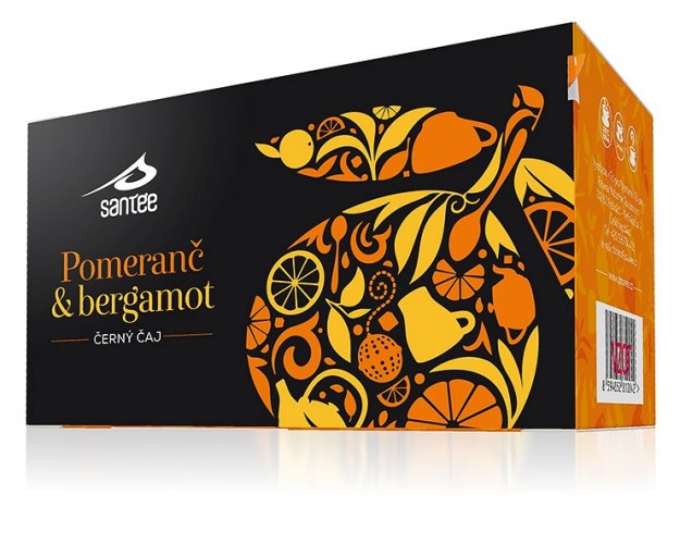 Santée černý čaj Pomeranč & bergamot