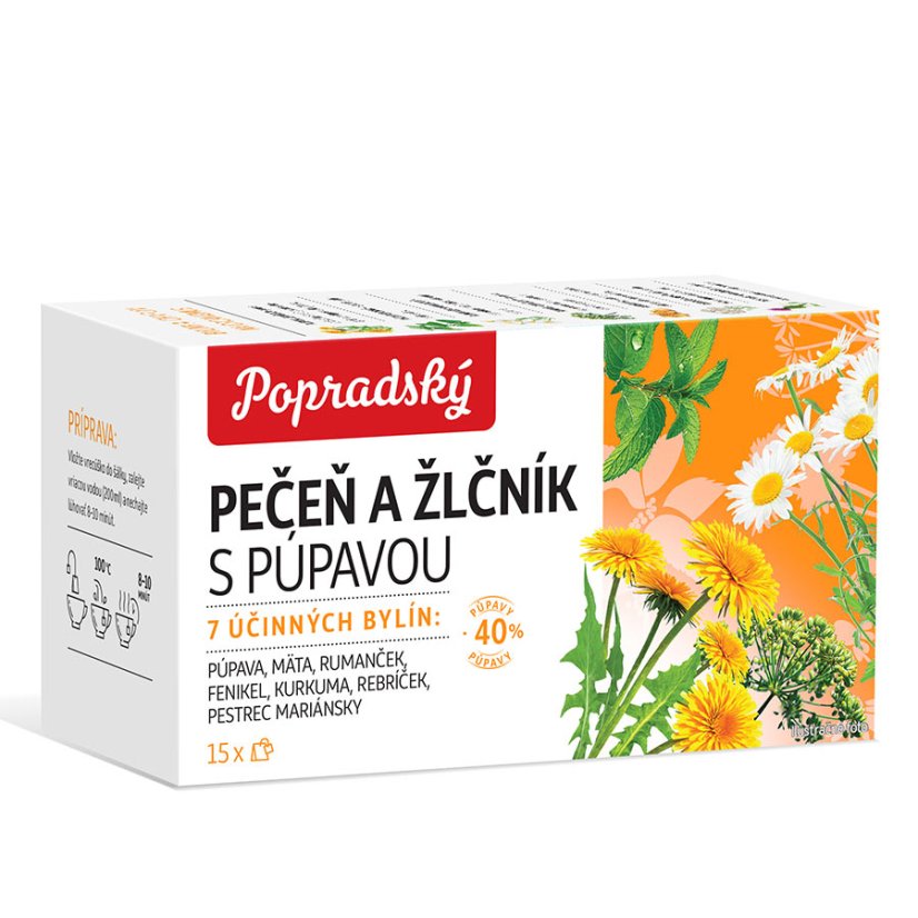 Bylinný čaj Játra a žlučník s pampeliškou