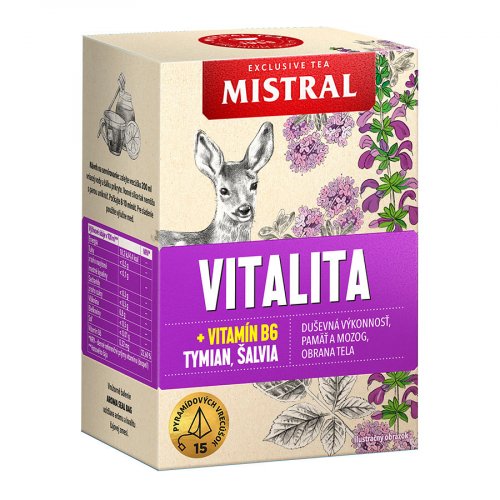 Mistral Vitalita s vitamínem B6, tymiánem a šalvějí