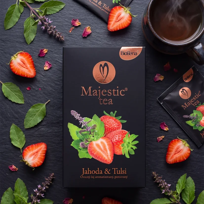 Majestic Tea Jahoda & Tulsi