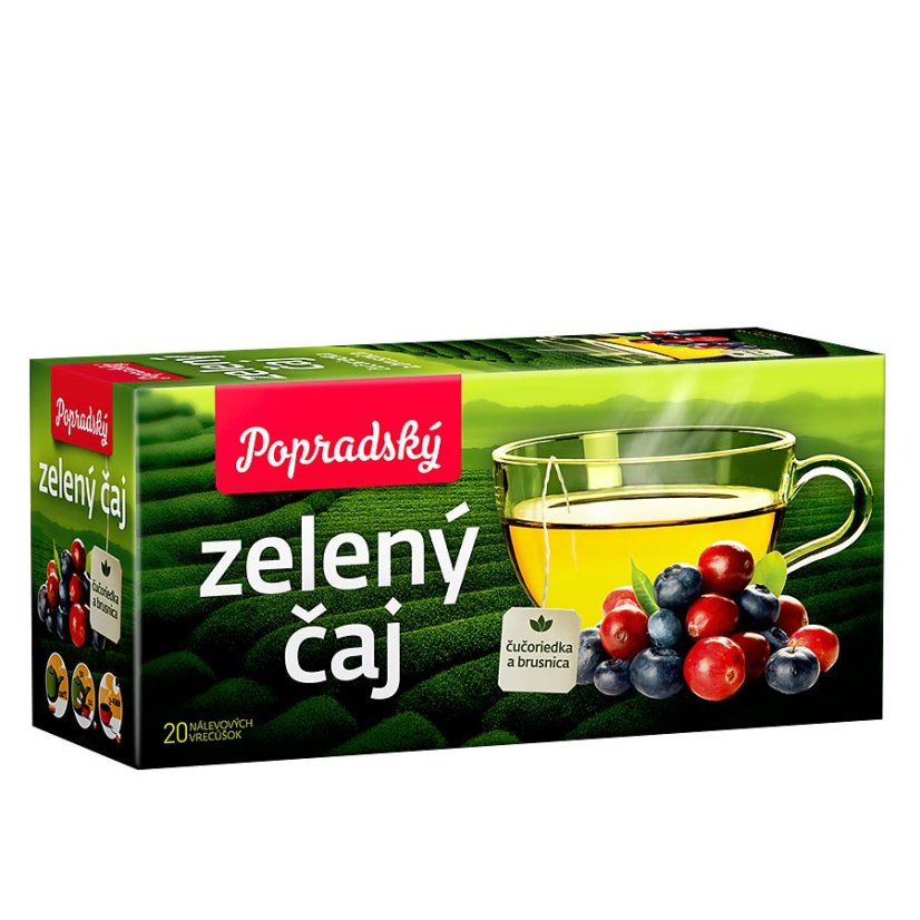 Zelený čaj Čučoriedka a brusnica Zelený čaj Čučoriedka a brusnica