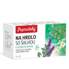 Bylinný čaj Na hrdlo so šalviou